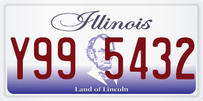 IL license plate Y995432