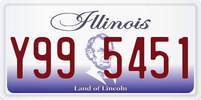 IL license plate Y995451
