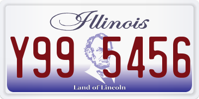IL license plate Y995456
