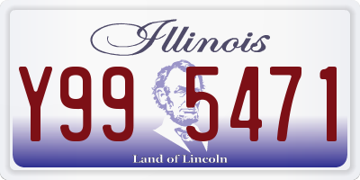 IL license plate Y995471