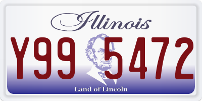 IL license plate Y995472