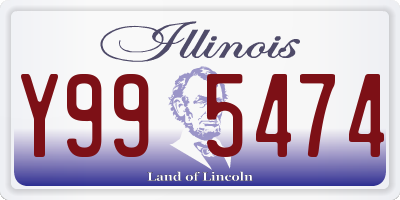 IL license plate Y995474