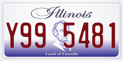 IL license plate Y995481