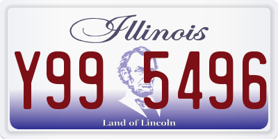 IL license plate Y995496