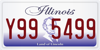 IL license plate Y995499
