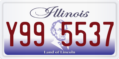 IL license plate Y995537