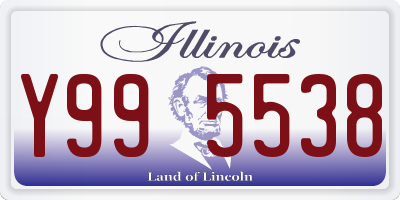 IL license plate Y995538
