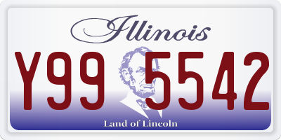 IL license plate Y995542