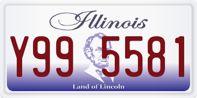 IL license plate Y995581