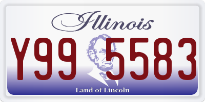 IL license plate Y995583