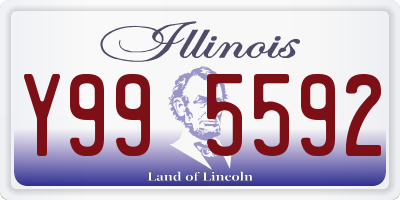 IL license plate Y995592