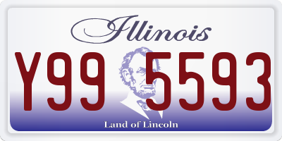 IL license plate Y995593
