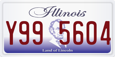 IL license plate Y995604