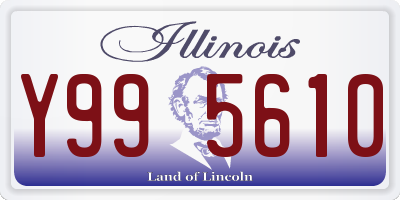 IL license plate Y995610