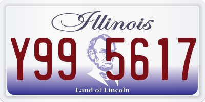 IL license plate Y995617