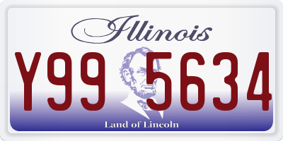 IL license plate Y995634