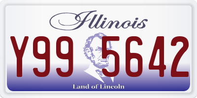 IL license plate Y995642