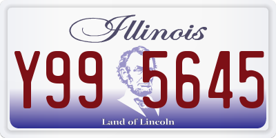 IL license plate Y995645