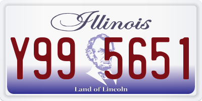 IL license plate Y995651