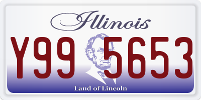 IL license plate Y995653