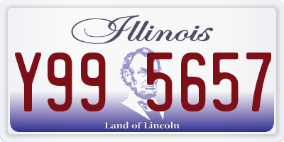 IL license plate Y995657