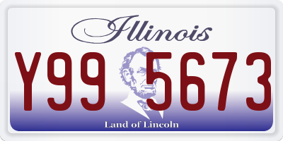 IL license plate Y995673