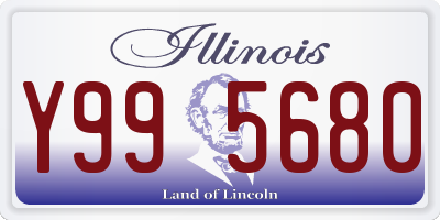 IL license plate Y995680