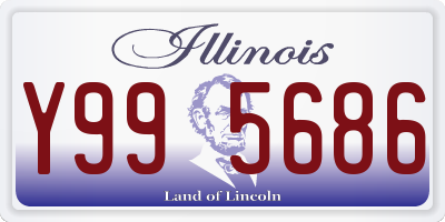 IL license plate Y995686