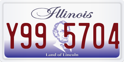 IL license plate Y995704