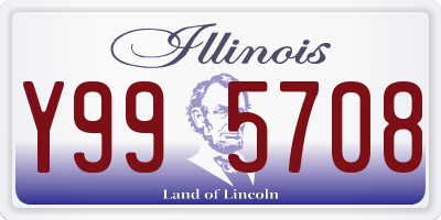 IL license plate Y995708