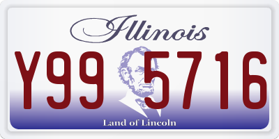 IL license plate Y995716