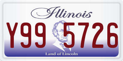 IL license plate Y995726