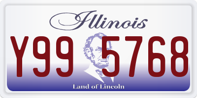 IL license plate Y995768
