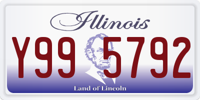 IL license plate Y995792