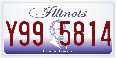 IL license plate Y995814