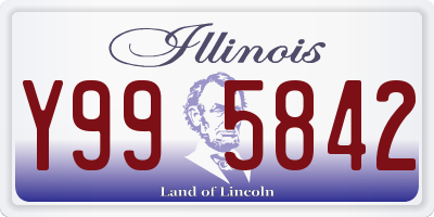 IL license plate Y995842