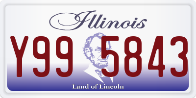 IL license plate Y995843