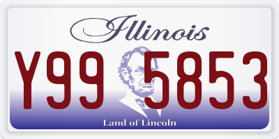 IL license plate Y995853