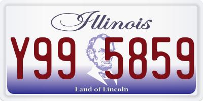 IL license plate Y995859