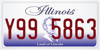 IL license plate Y995863