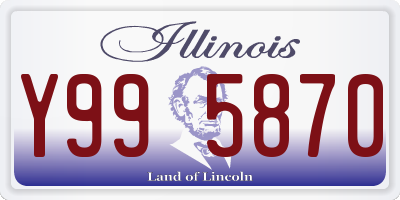 IL license plate Y995870