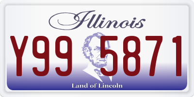 IL license plate Y995871