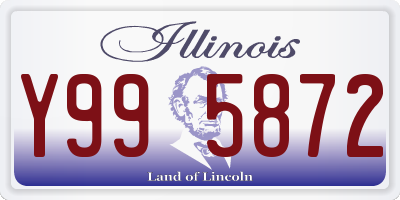 IL license plate Y995872