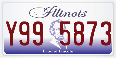 IL license plate Y995873