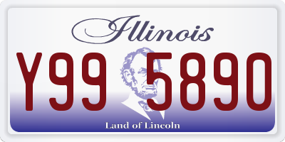IL license plate Y995890