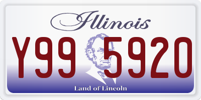 IL license plate Y995920