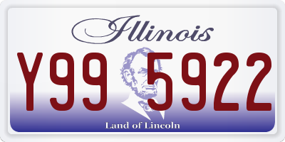 IL license plate Y995922