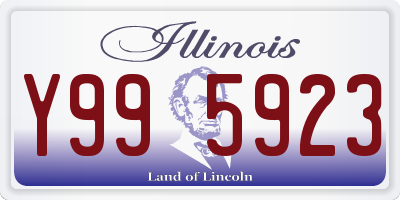 IL license plate Y995923