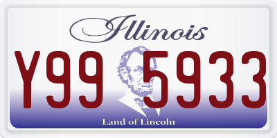 IL license plate Y995933