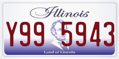 IL license plate Y995943